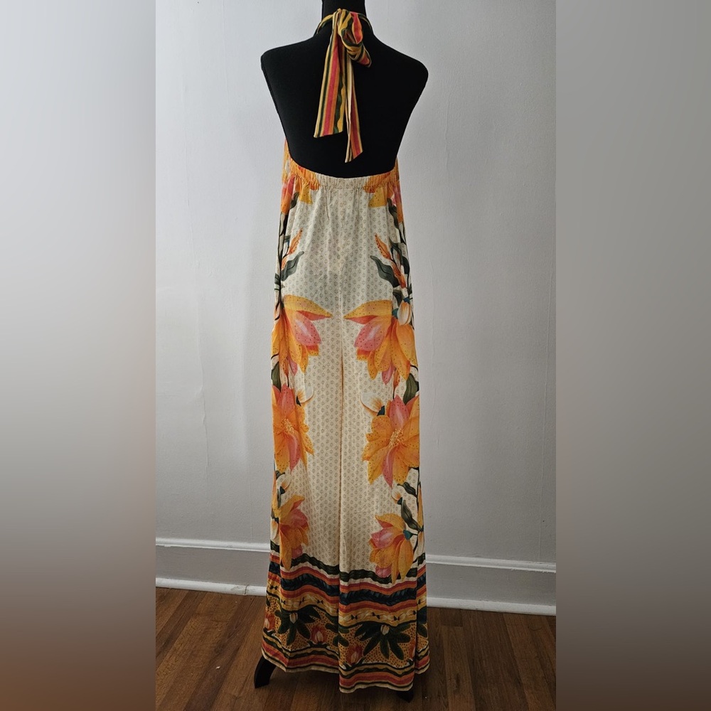 Farm Rio x Anthropologie Floral Halter Jumpsuit - Picture 5 of 7
